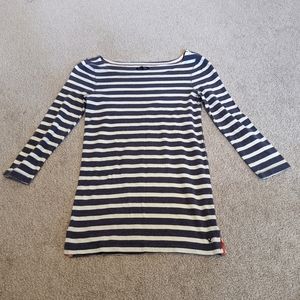 Boatneck striped top